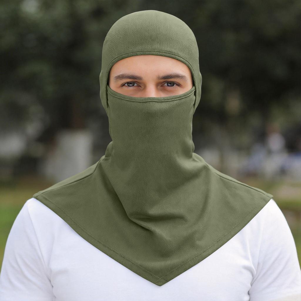 Maschera Balaclava Integrale Maschera Facciale Tessuto Traspirante Leggero Protezione UV Ghetta per il Collo per Attività all'Aperto Ciclismo Corsa Escursionismo