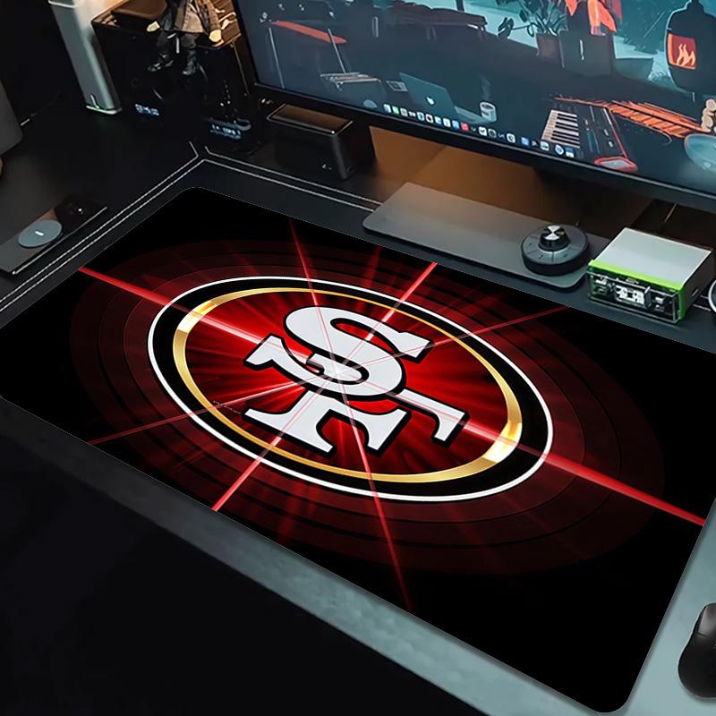 San Francisco 49ers Print Cushion Non-slip Laptop Tablet Big Mousepad XXL Mat Mini PC Playmat With Lock edge