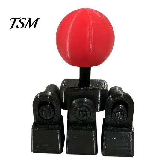 Kreativní stolní ozdoba Klávesnice Joystick Keycap, DIY 3D tištěný adaptér pro arkádový bojový ovladač pro herní klávesy WASD, Ovládání pohybu ve hře 2