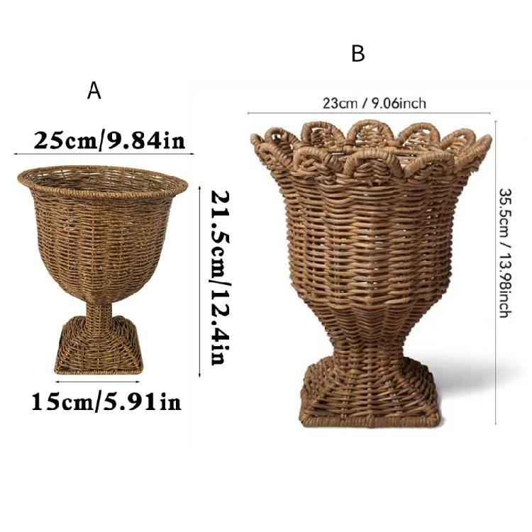 Rattan Vases Hand Woven Flower Vases Decorative Vases Dried Flower Vases Decorations for Party Wedding Home Office Decors