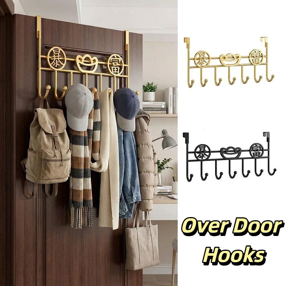Punch-Free Door Storage Hook Space Saving Hanging Storage Rack Organizer Rack  Wall Hanger
