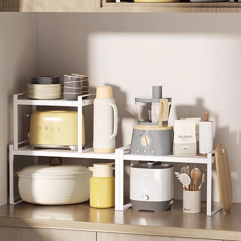 Extendable 3-Tier Kitchen Countertop & Cabinet Storage Rack