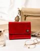 Women's wallet made of genuine leather with a snap closure - Rovicky