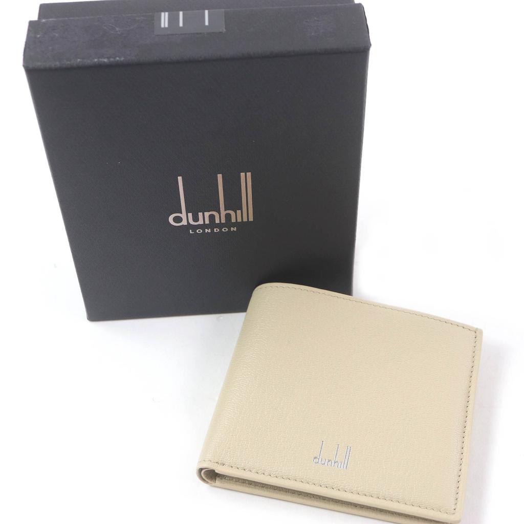 Pristine Dunhill Bifold Wallet Duke Billfold light beige leather mens Used