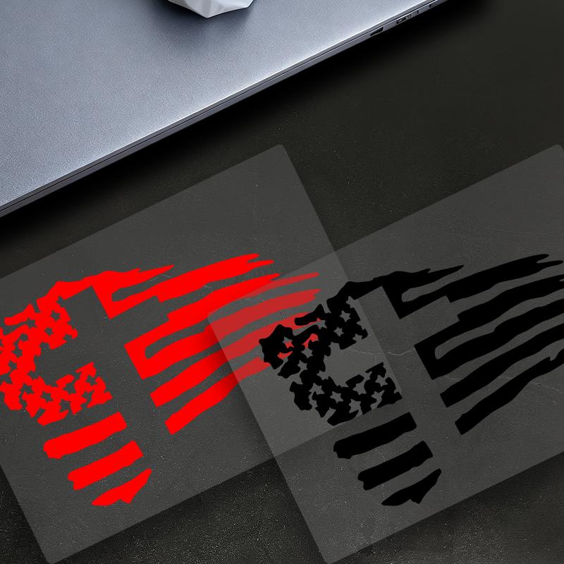 1PC American Flag Cross Motorcycle Sticker Waterproof for Motorcycle Fairings Tailbox Fuel Tank Car Window Scooters Vinyl Decals