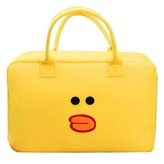 Cartoon Kids' Felt Travel & Storage Bag - Lightweight Handbag & Makeup Carrier