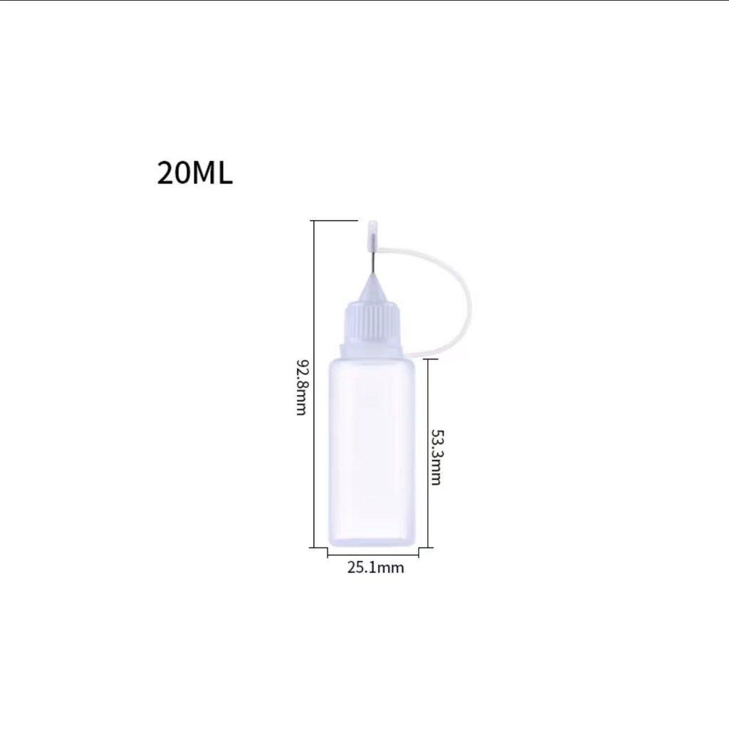 Quetschflasche aus PE-Kunststoff mit Loch für die Dosierung von ätherischen Ölen, Farben und Nadeln