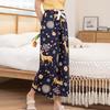 Women's Spring and Summer Plus Size Printing Long Pants Female Elastic Waist Loose Casual Thin Trousers
