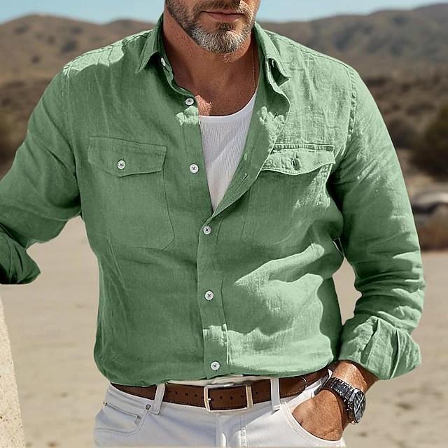 Men's Casual Shirts Men Hawaiian Shirts Breathable Men