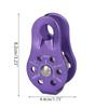 Aluminum Alloy Fixed Single Pulley Great for Rappelling Tree Climbing Strap