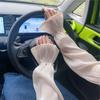 Lace Ice Silk Sleeves Gloves Pearl Driving Arm Sleeves Lightweight Summer Sunscrean Sleeves  Summer