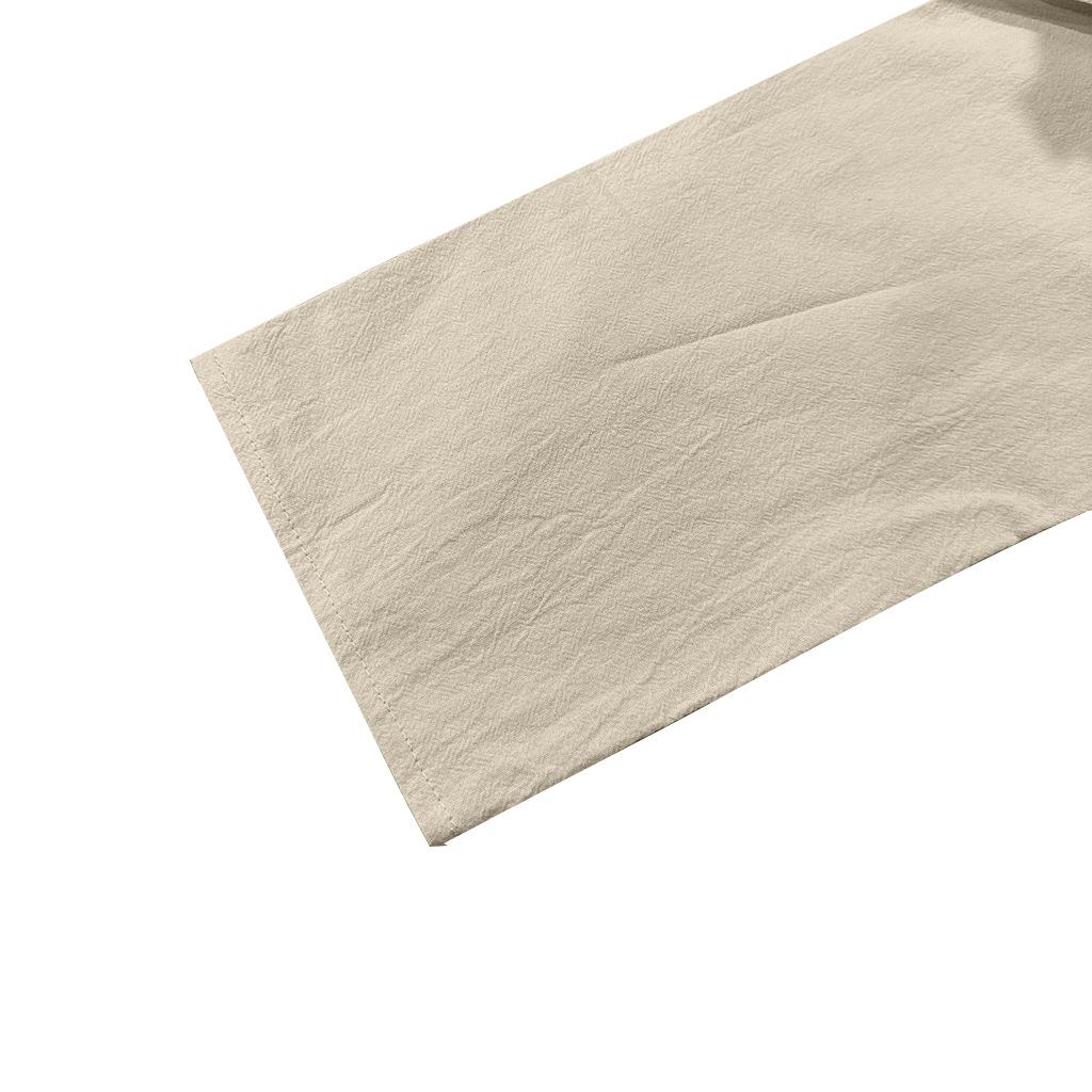 Spring and Autumn New Loose Pullover Retro Ethnic Style Casual Long-sleeved Shirt Cotton Linen Stand-up Collar Male