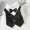 Lightweight Dog Wedding Suit Short Sleeve Spring Suit Shirt Pet Tuxedo Outfit  for Teddy Dogs