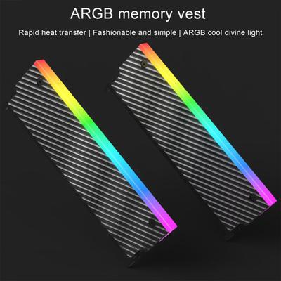 5V 3PIN ARGB RAM Soğutucu Aura Sync Alüminyum Alaşım DDR2 DDR3 DDR4 DDR5 Masaüstü Bellek