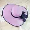 Women's Extra Large Wide Brim Straw Sun Hat with Bowknot - Summer Seaside UV Protection