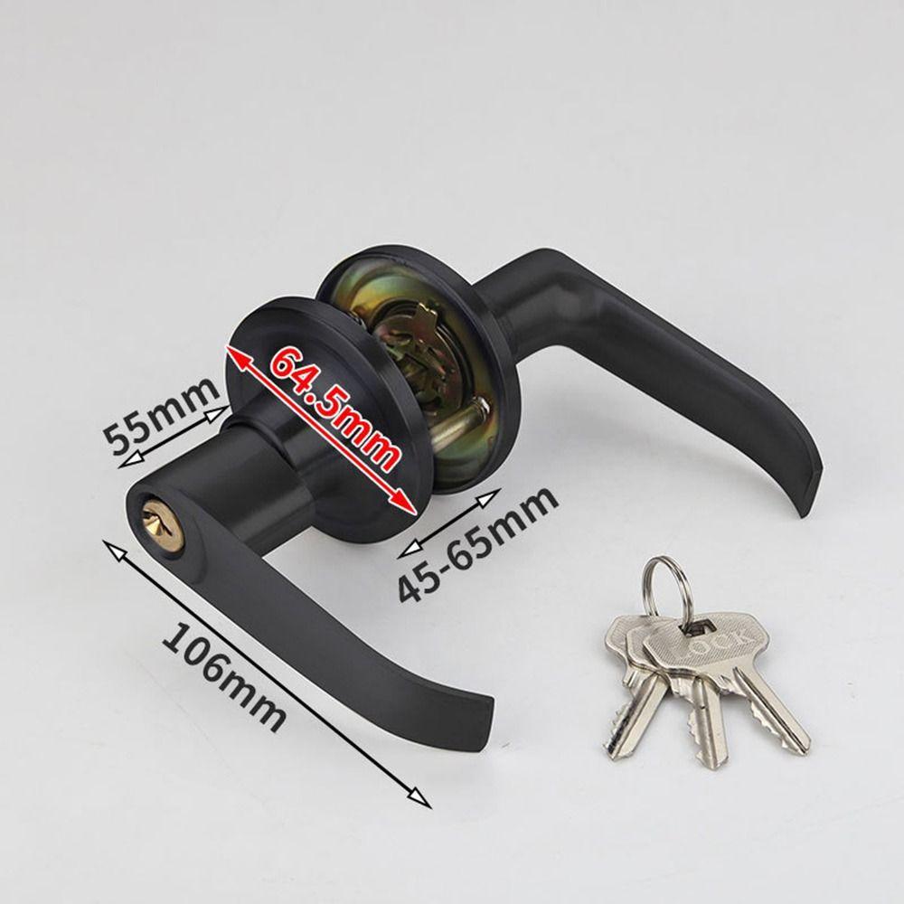 L Handle Lever Door Handle Lock Zinc Alloy Doors Entrance Keyed Locks Household