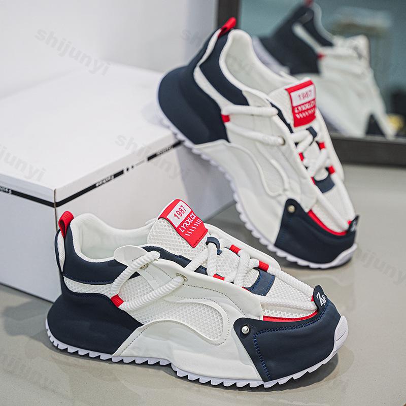 Men Breathable Sneakers 2025 Spring Running Shoes Outdoor Casual Platform Sneaker Anti Slip Footwear Fashion Sport Casual Shoes