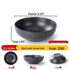 Commercial Japanese Style Black Melamine Noodle Soup Bowl
