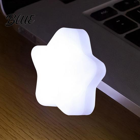Portable LED Lamp USB Powered Star Night Light Mini Shaped Light Lamp Decorative Bedside for Home Bedroom Kids Room