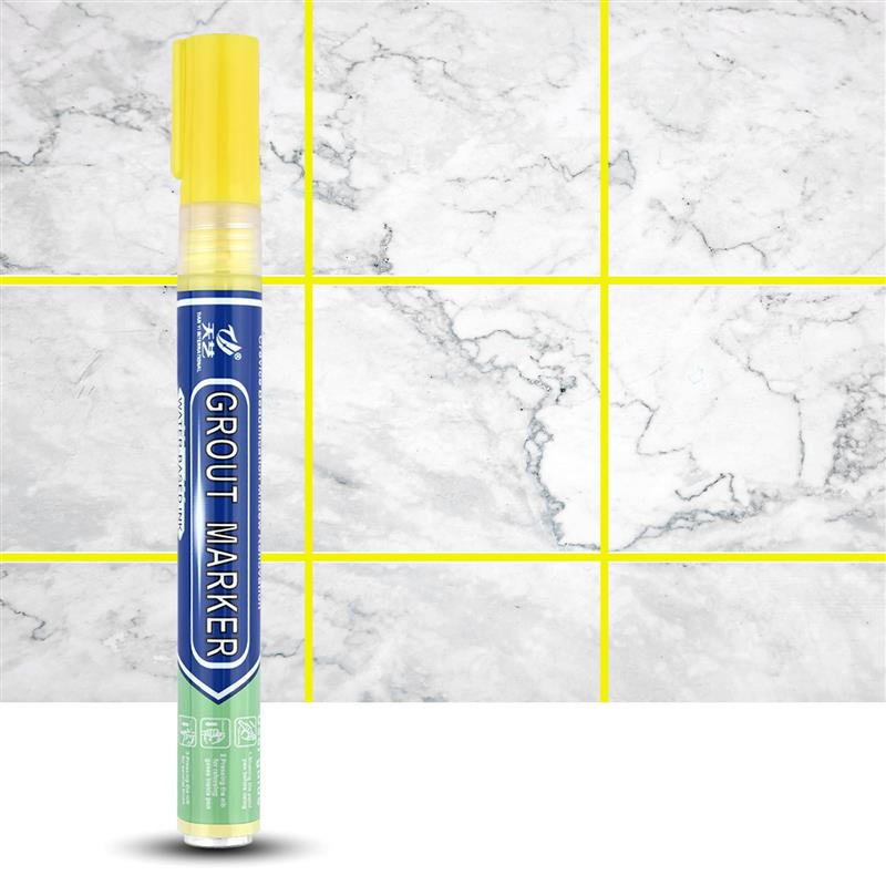 Tile Grout Pens White Waterproof Tile Marker Grout Pen Wall Seam Pen For Tiles Floor Bathroom Decontamination Seam Repair Tools