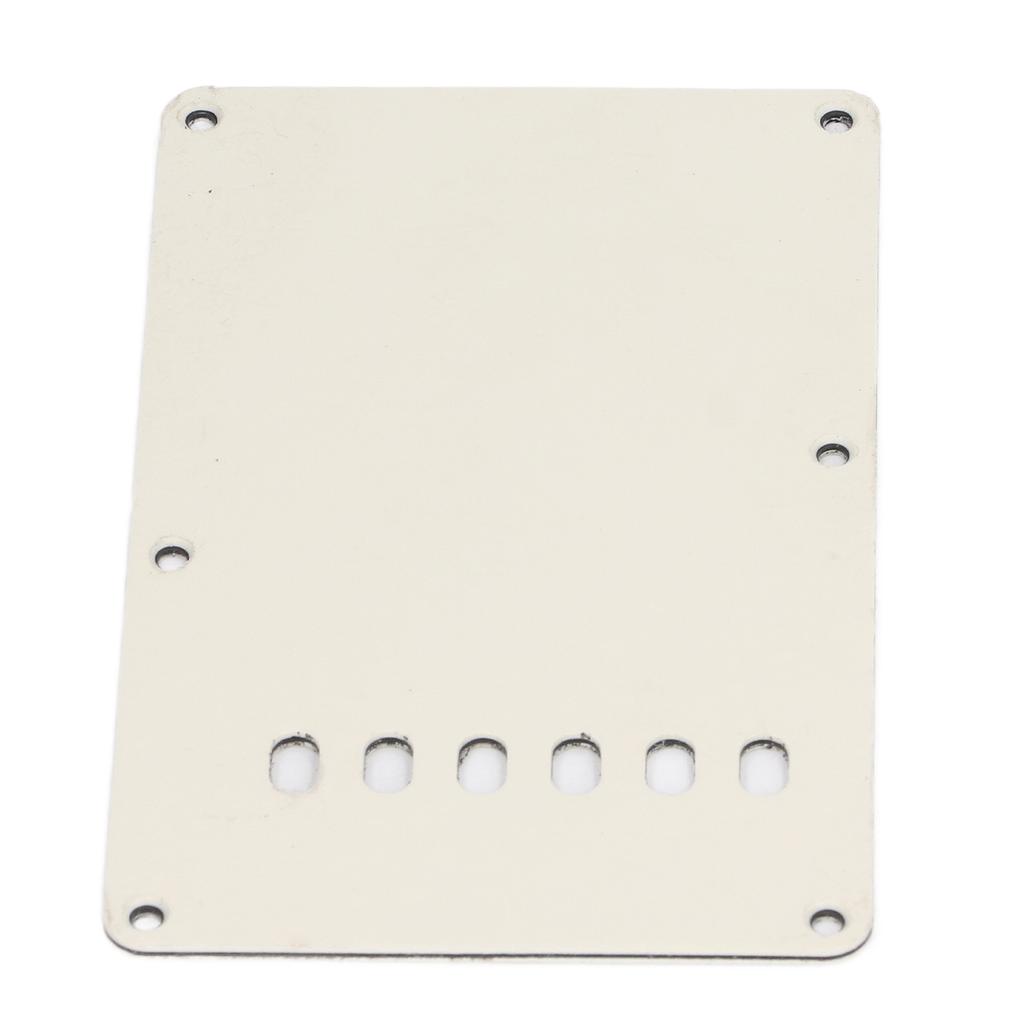 2Pcs Electric Guitar Back Cover Plate 6 Holes Robust Exquisite Looking Guitar Pickguard Backplate