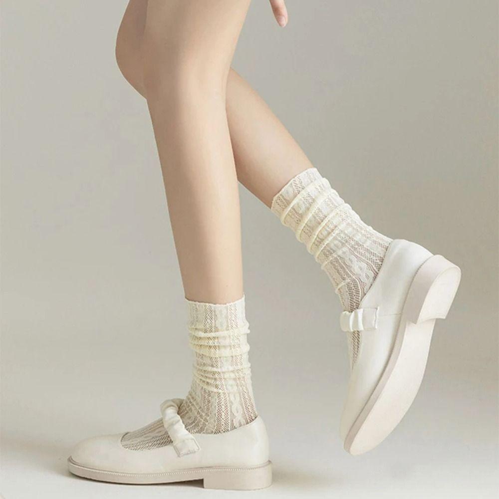 Mesh Lace Socks Hollow Out Women Socks Elastic Short Sock