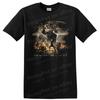 Dark Fantasy Creature Art T Shirt Male Gargoyle Fire Demons Graphic Tee