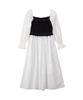 Salon De Yon Color Block Smocking Dress