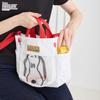 Peanuts Dog Walking Tote Bag Shoulder Bag 8508 [Rootote] Water-Repellent IP.SQ.Buddy.Peanuts-1E (03. SILVER)