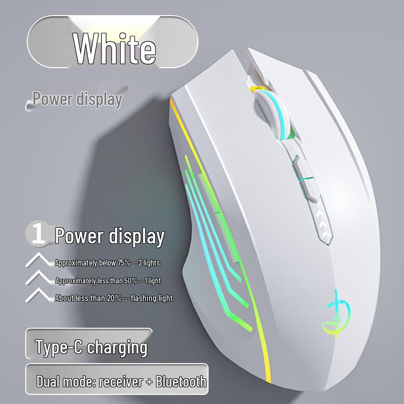 Rechargeable Silent Wireless Bluetooth Gaming Mouse for Desktop and Laptop (Men & Women)