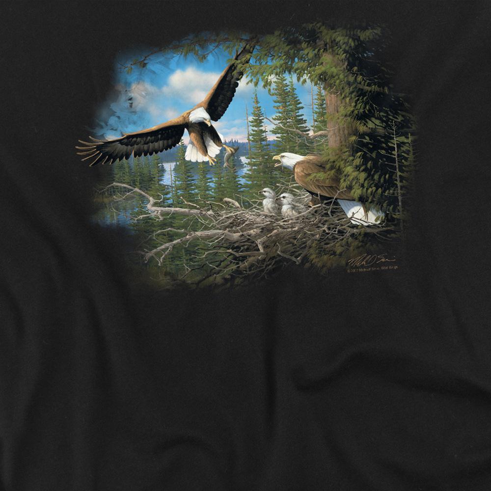 Wild Wings Unisex Adult Wildlife Spring Bald Eagles Long-Sleeved T-Shirt