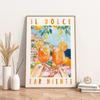 La Dolce Vita Poster und Druck Retro Spritz Cocktail Leinwand Malerei Positano Italien Amalfi Küste Reise Wand Kunst Schlafzimmer Dekor