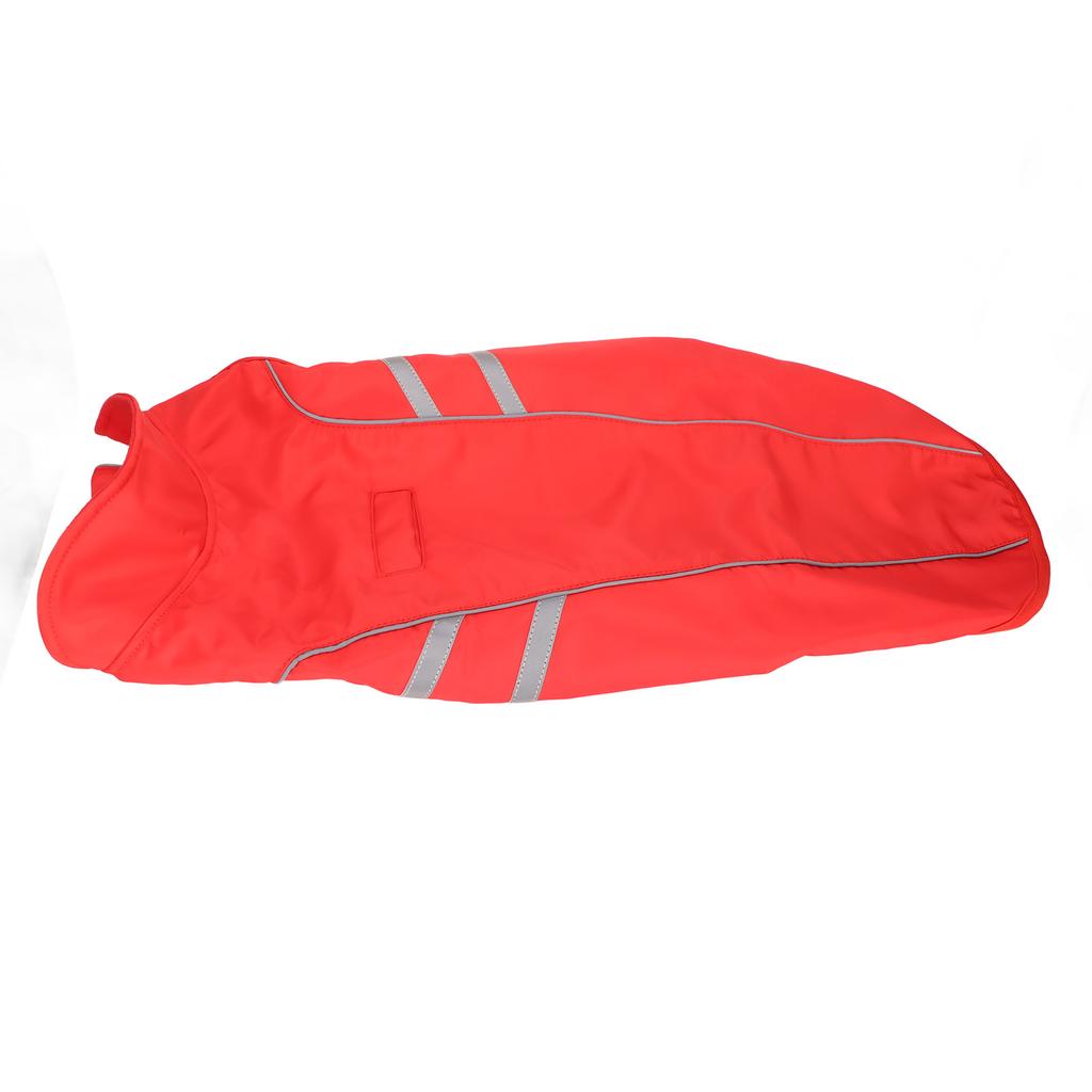 Dog Reflective Vest Red Waterproof Adjustable Dog High Visibility Apparel for Outdoor Activities Walking Hunting M