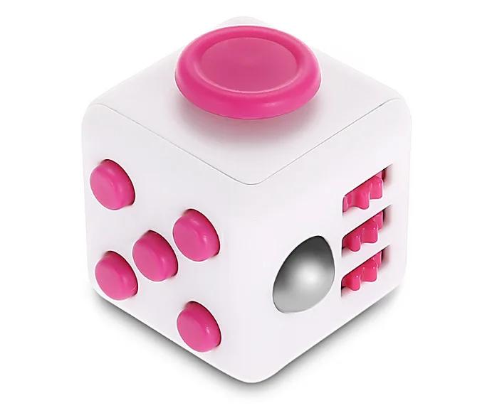 Creative Solid Color Fidget Dice Handheld Cube Release Stress Autism Anxiety Adult Kids Relief Anti-Stress Finger Children Toys