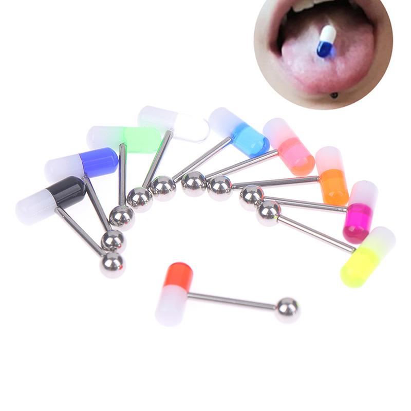 

Капсульные кольца для языка Акриловые кольца для пирсинга языка Пирсинг в стиле панк