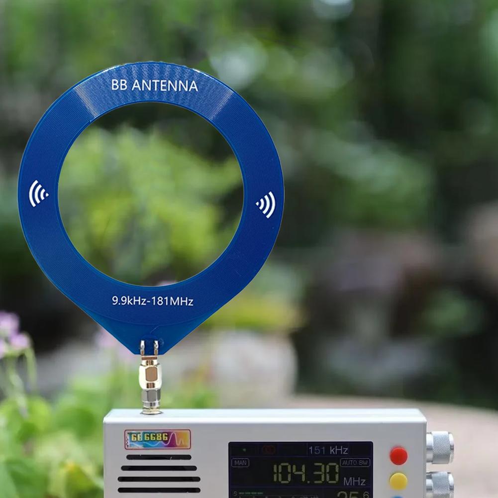 Small Ring BB Antenna 9.9khz-181mhz SMA Interface Mini Loop Antenna Portable Antenna for Malachite SDR Receiver TEF6686 Receiver