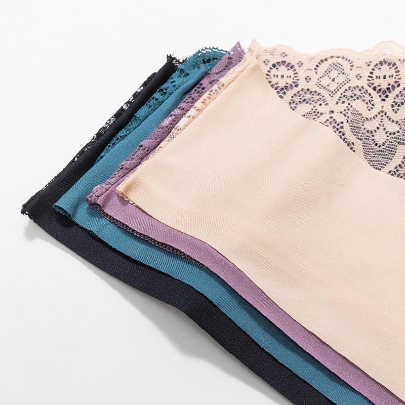 Lace Women's Panties Ice Silk Breathable Underwear Femme Sweet Briefs Sexy Lingerie Soft Comfort Underpants