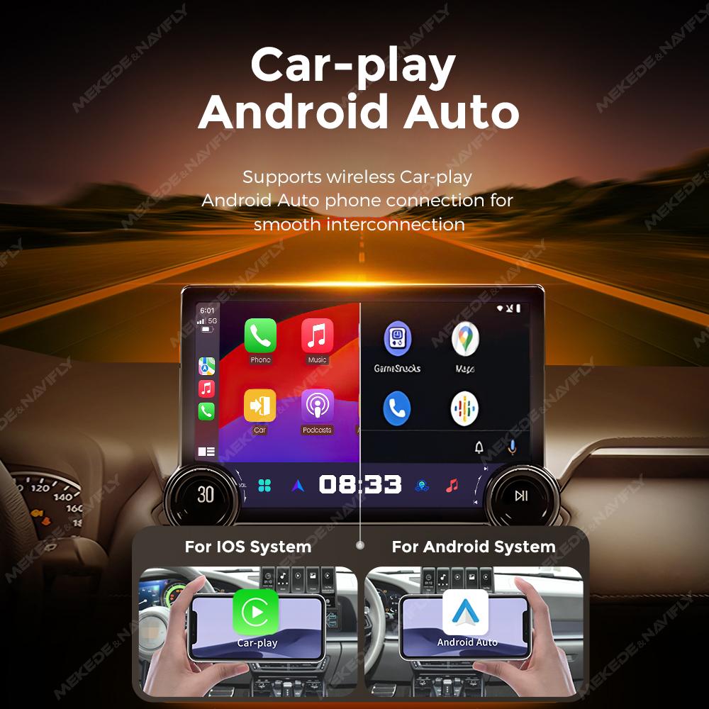 Navifly 11.8" 2K Screen Android Car Radio Autoradio 2 Din Universal Stereo WIFI GPS Multimedia Player For Nissan Toyota Kia VW