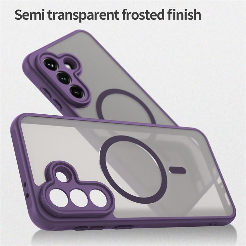 

For Samsung Galaxy A37 A57 5G Case Semi-Transparent Frosted Matte PC+TPU Anti-fingerprint Translucent Cover for Galaxy A 37 Galaxy A37
