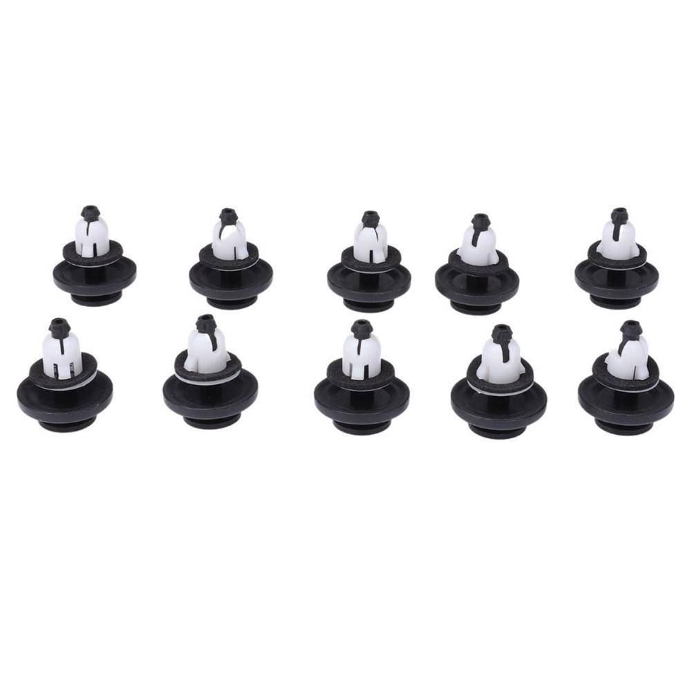 10pcs Tailgate Spoiler Clips 91513-T6A-003 For Honda Civic For CR-V HR-V Reliable Hold Tailgate Spoiler Clip Mouldings Trim