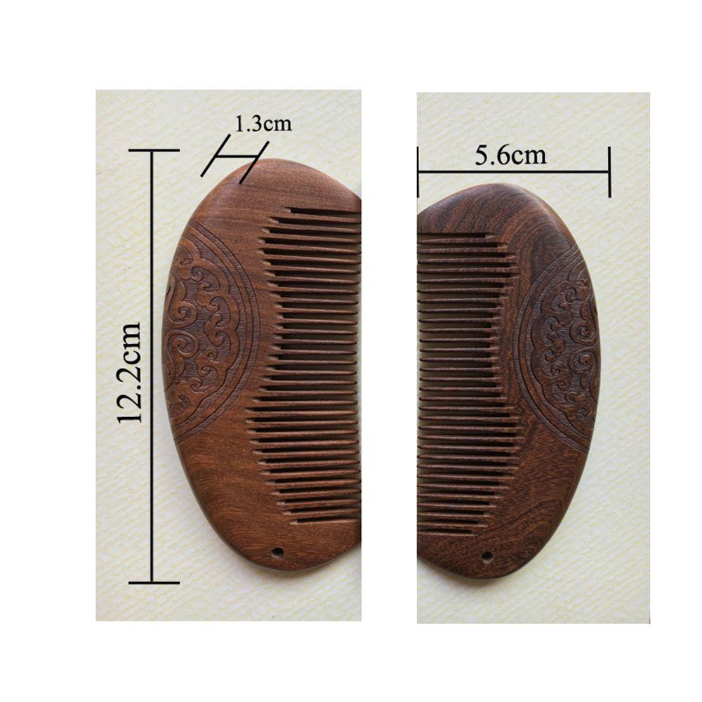 Pocket Travel Comb Anti Static Sandalwood Wooden Hair Comb Scalp Massage Hair Styling Beard Care