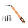 Extended Telescopic Tire Wrench Torque Socket Adjustable Wheel Nut L-Shaped Wrench Steel Construction Thickened Retractable