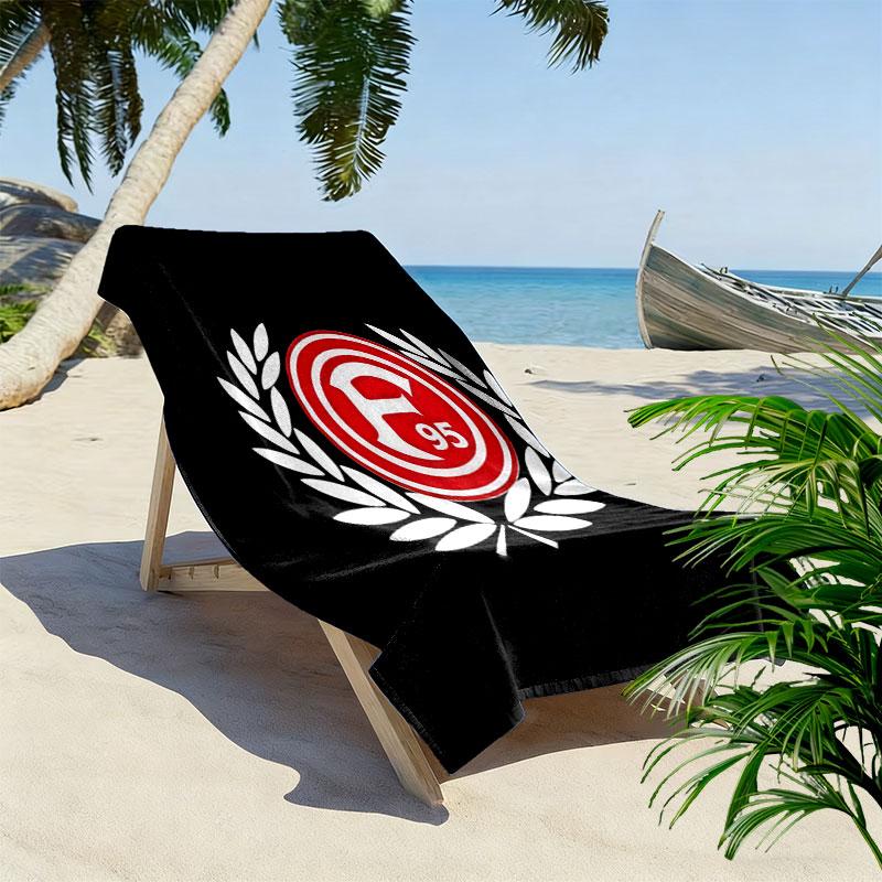 Πετσέτα Παραλίας Fortuna Düsseldorf Print, Μεγάλη Μαλακή Πετσέτα Γρήγορου Στεγνώματος για Παραλία Κάμπινγκ Κολύμπι
