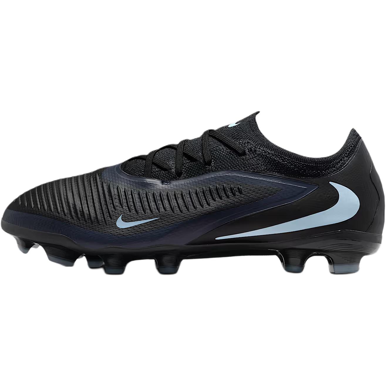 Nike Jr. Phantom 6 Low top Kids  Soccer Shoes Black/Blue Teenagers HM9204-003 38.5