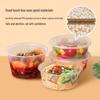 TeMeiJu 750ml Round Disposable Takeout Food Containers with Lids (300-Count)