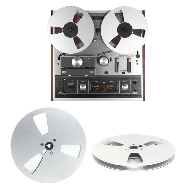 Replacement 7inch Aluminum Recording Takeup Reel for 1/4" Reel to Reel Tape, 3 Hole Model for Sound Decks