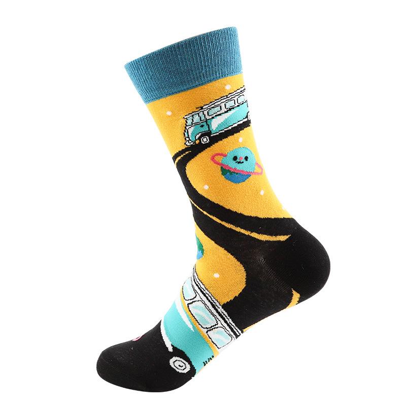 Women's Autumn and Winter Personality Street Tube Cotton Socks