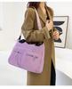 Large Capacity Casual Canvas Tote Bag - Lightweight, Fashionable Single Shoulder Oxford Cloth Handbag