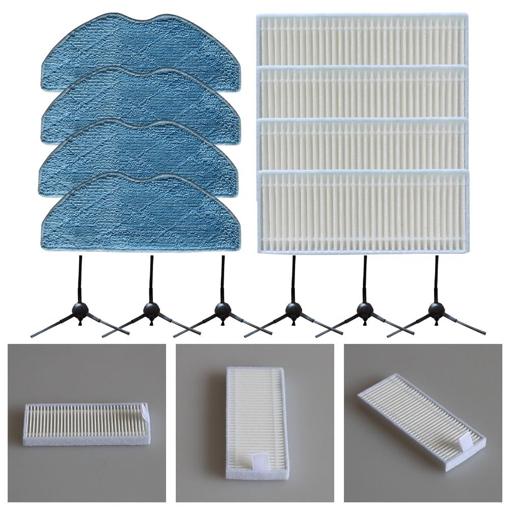 1 Set Side Brush Filter Mop Cloth Kit For Tapo RVA100 RV10 RV30 Vacuum Cleaner Accessories Cleaning Spare To Replace
