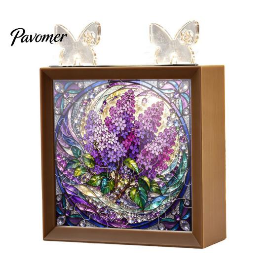 Romantic Warm Light Decor DIY Acrylic Puzzles Night Light, Hand-Assembled Jigsaw Lamp with Butterfly Decor, Atmosphere for Room Creative Handmade LED